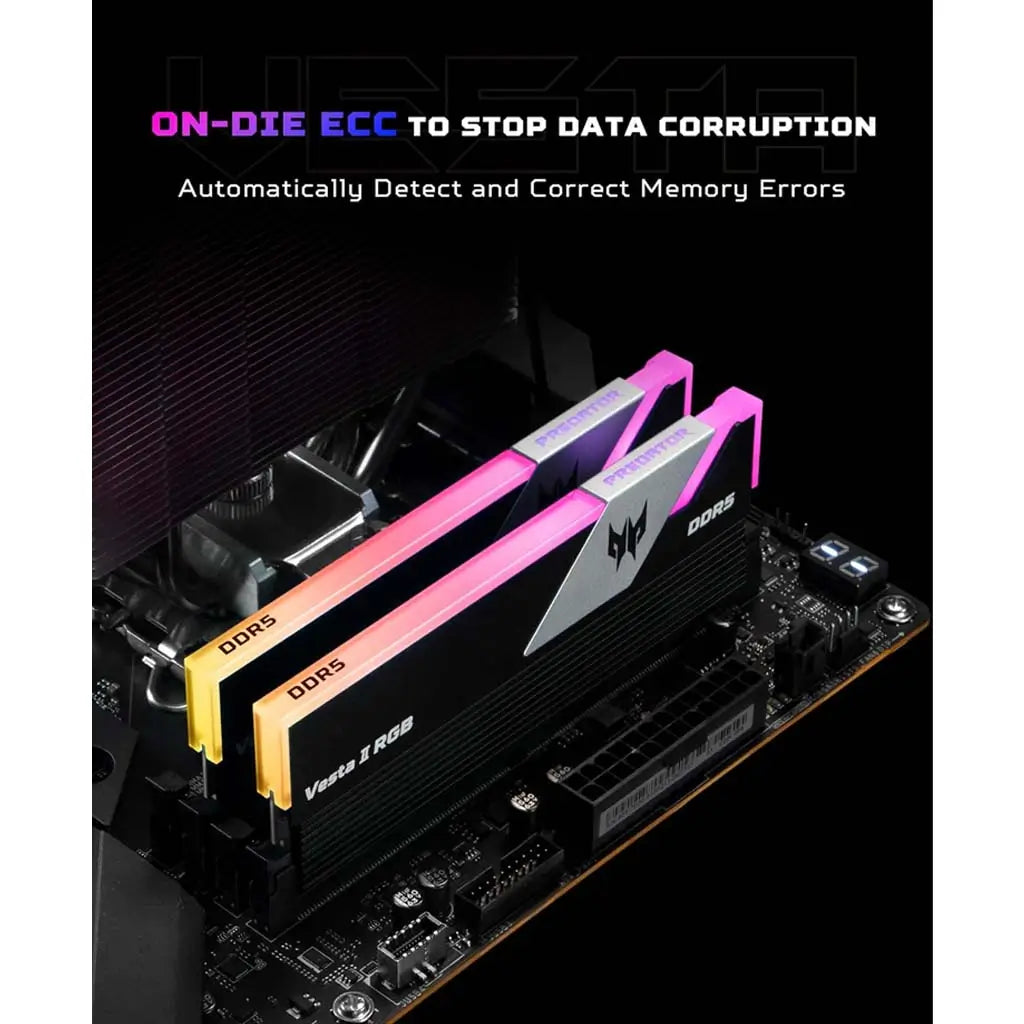 Acer Predator Vesta II RGB DDR5 RAM 32GB Acer Predator Vesta II RGB DDR5 RAM 32GB
